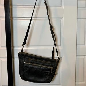 Black leather Ouellet crossbody bag Buy 3 items and save 20%